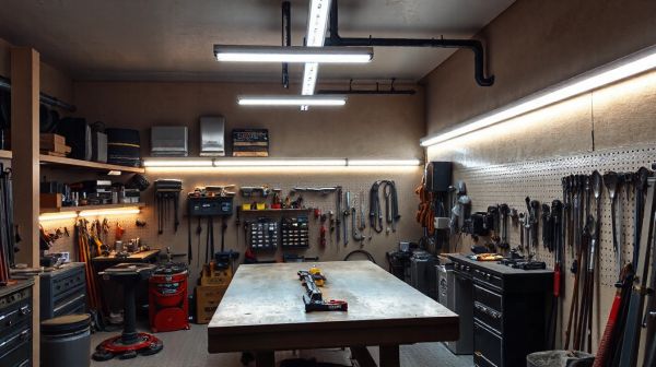 Top 5 réglets LED étanches idéales pour garages et ateliers